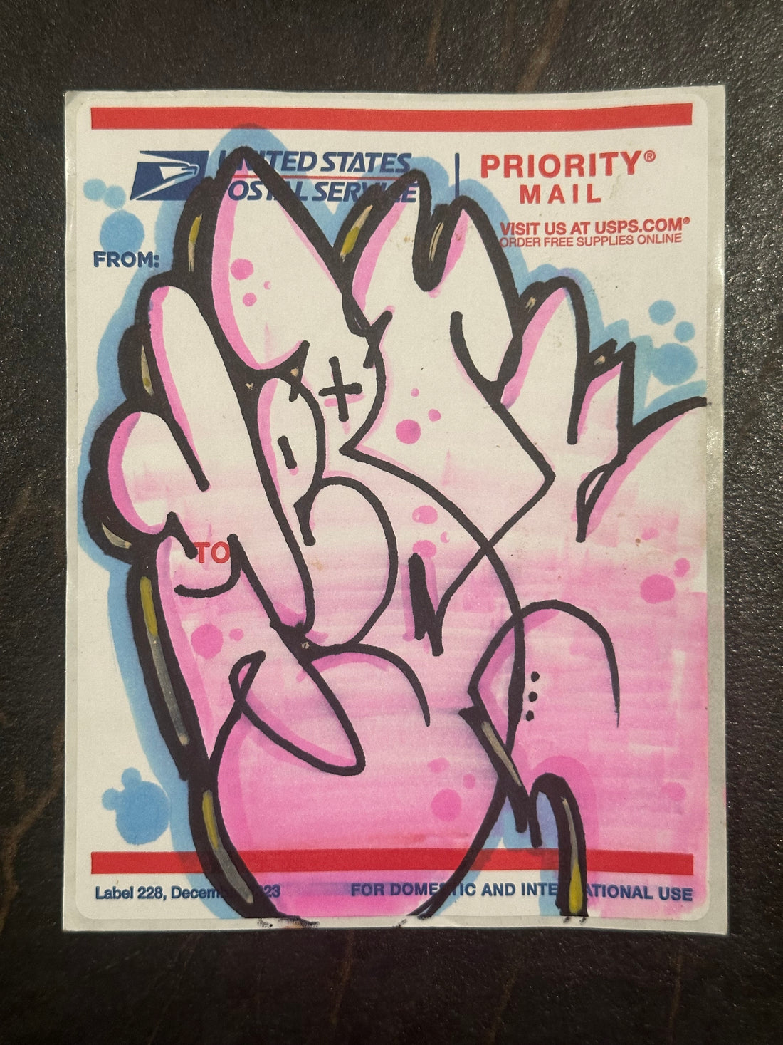 Going Postal #36 Hand-Drawn Graffiti Sticker by Kepts