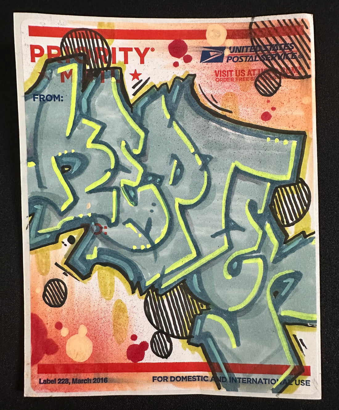 Kepts graffiti sticker Going postal #33