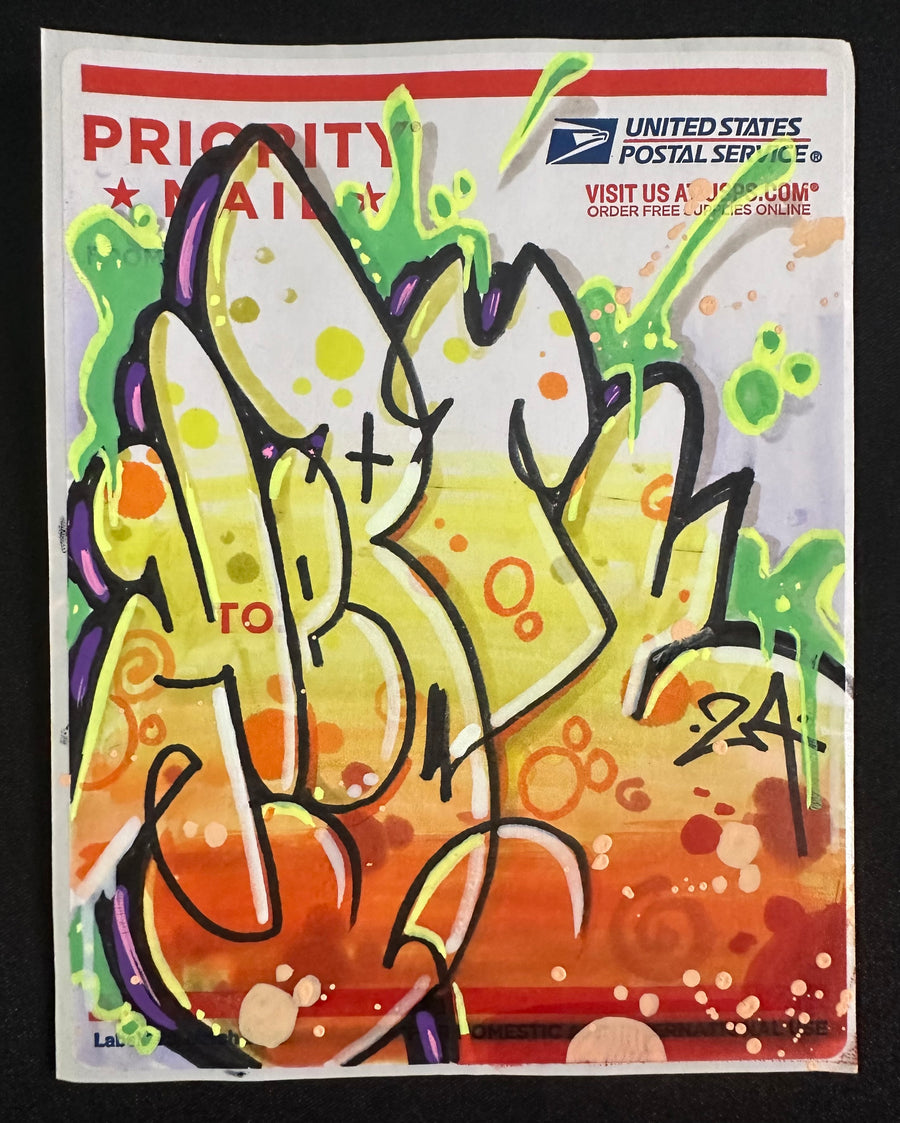 Going Postal #34 Hand-Drawn Graffiti Sticker by Kepts