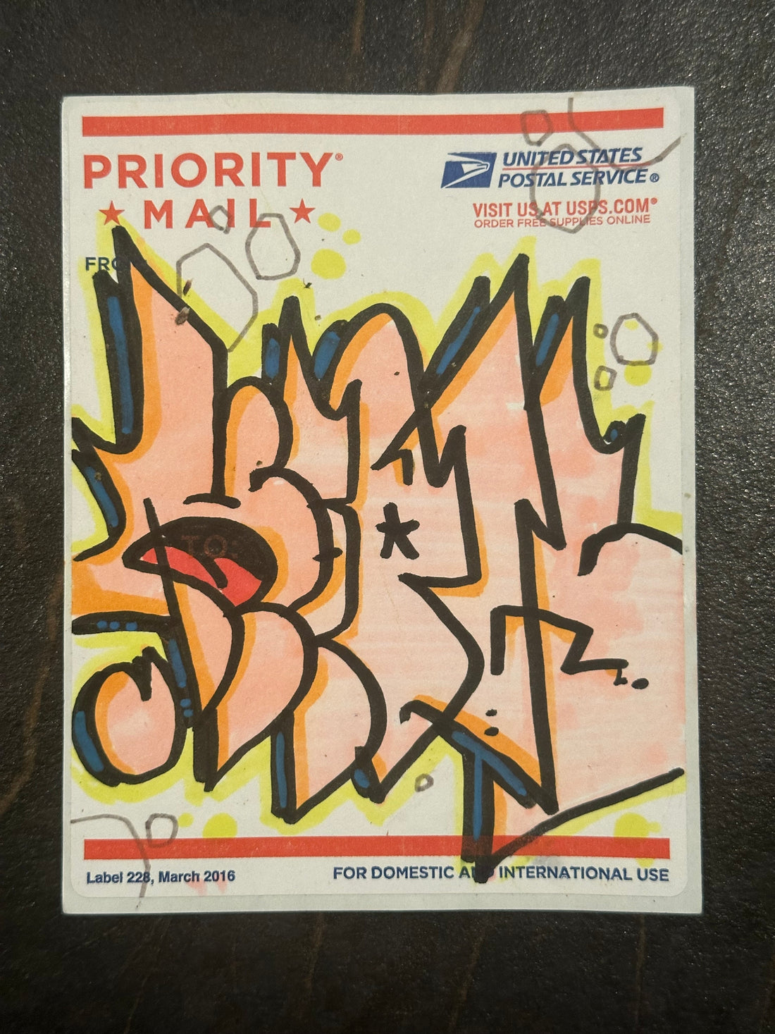 Going Postal #37 Hand-Drawn Graffiti Sticker by Kepts