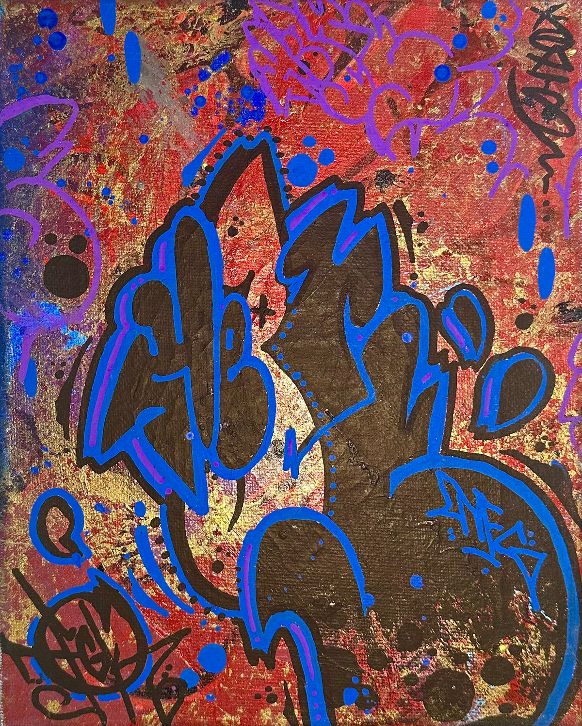 8x10 graffiti canvas