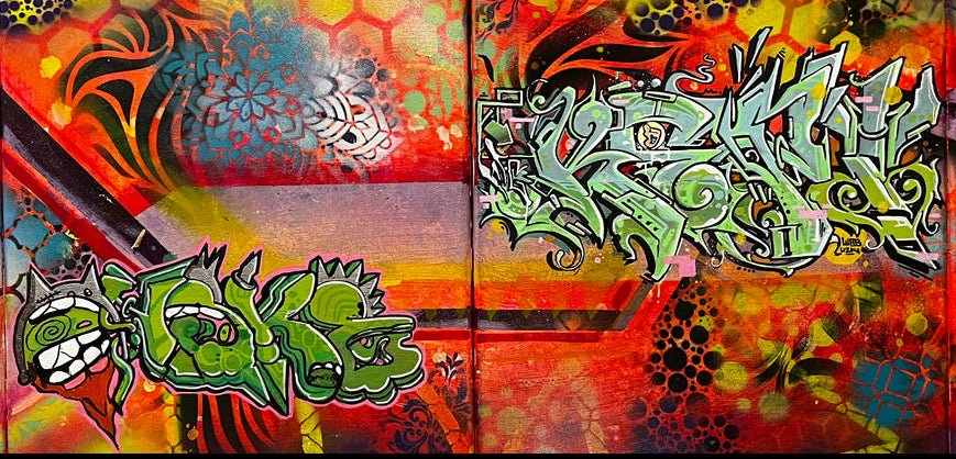 Altered Minds Original Graffiti Canvas Set by Kepts
