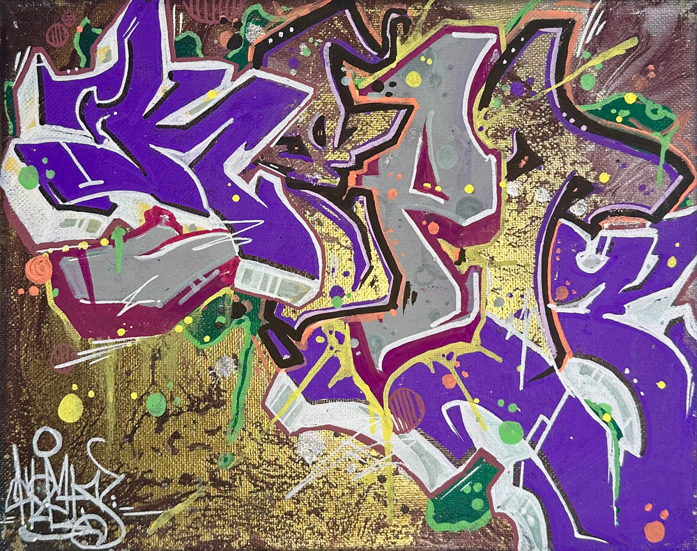 Hazy 8x10 graffiti canvas