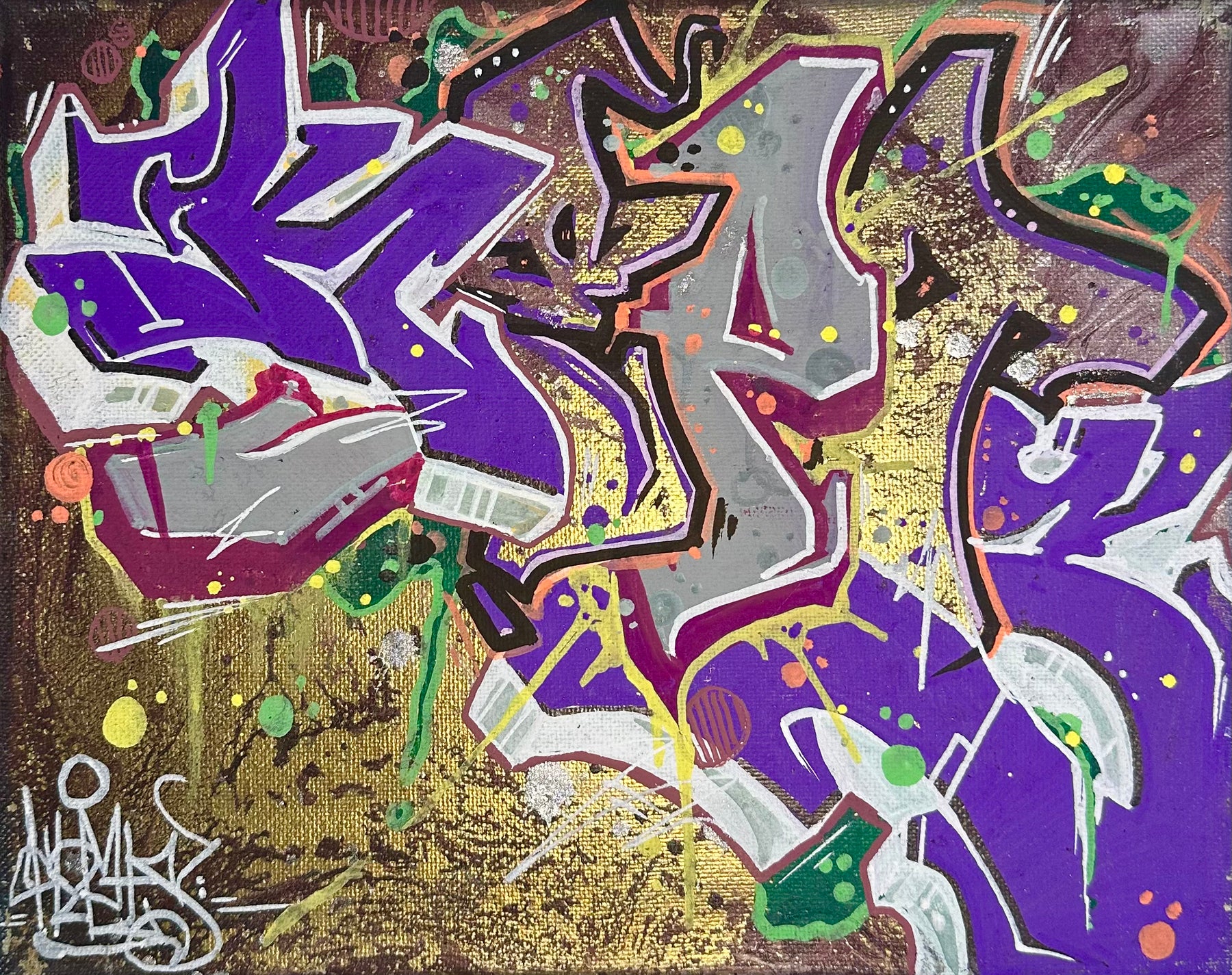 Hazy 8x10 Original Graffiti Canvas by Kepts