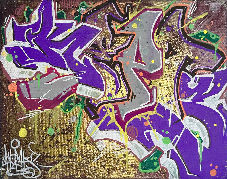 Hazy 8x10 Original Graffiti Canvas by Kepts