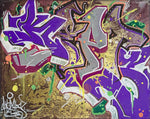 Hazy 8x10 graffiti canvas