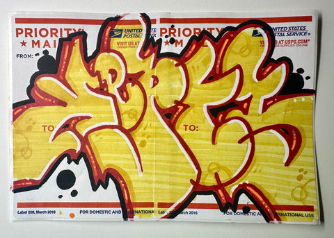 Graffiti sticker Double postage 3