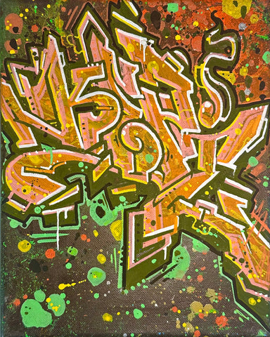 Citrus 8x10 graffiti canvas