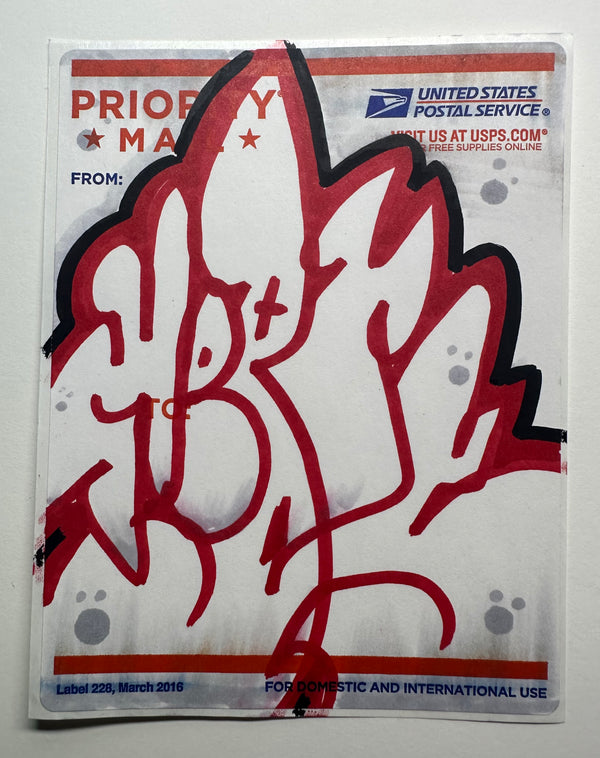 graffiti sticker Going postal #25