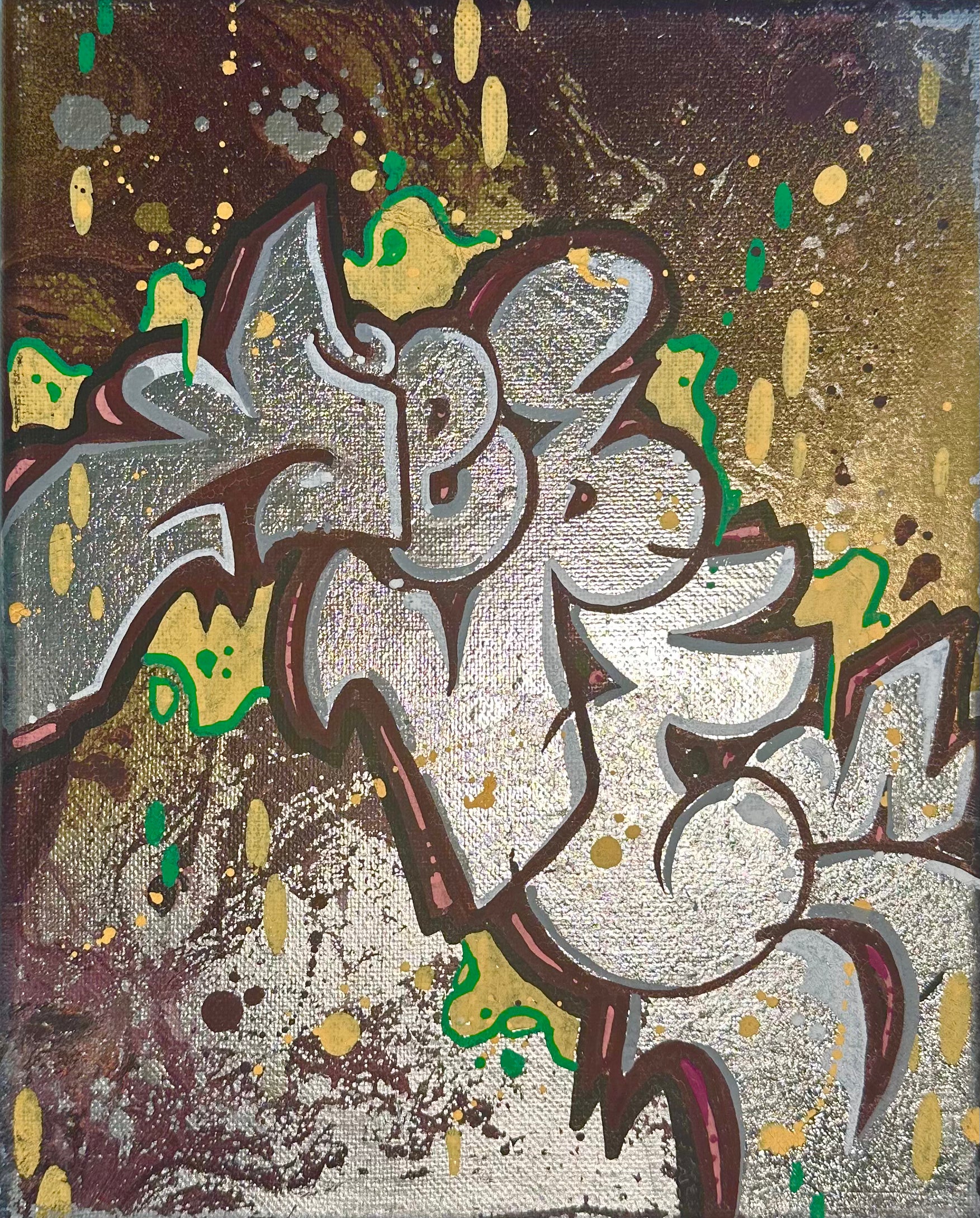 Self Reflect 8x10 Original Graffiti Canvas by Kepts