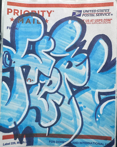 graffiti sticker Going postal #22