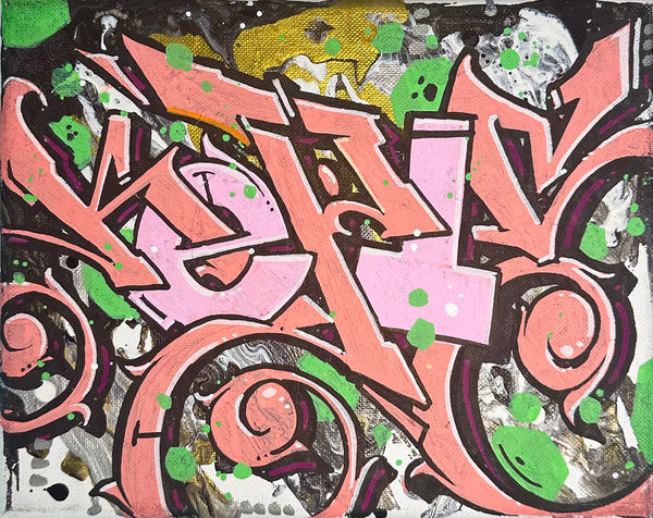 Whatever 8x10 Original Graffiti Canvas by Kepts