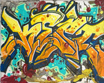 Quick session 8 x 10 graffiti canvas