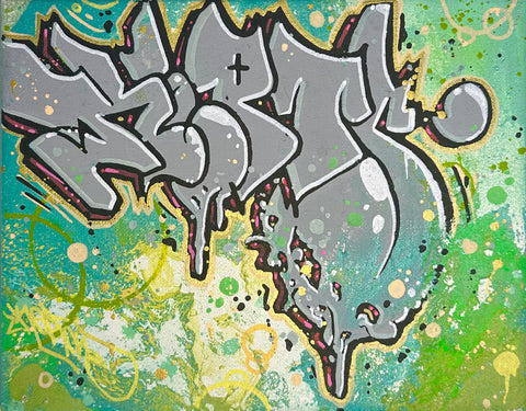Sickly 8x10 graffiti canvas