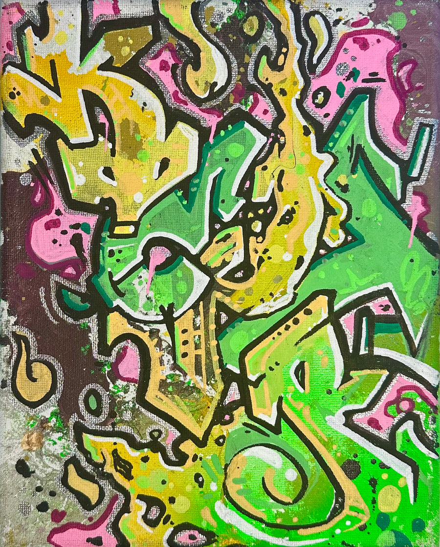 Adaptive Misfit 8x10 Original Graffiti Canvas by Kepts