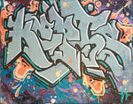 Quick session 2 8x10 graffiti canvas