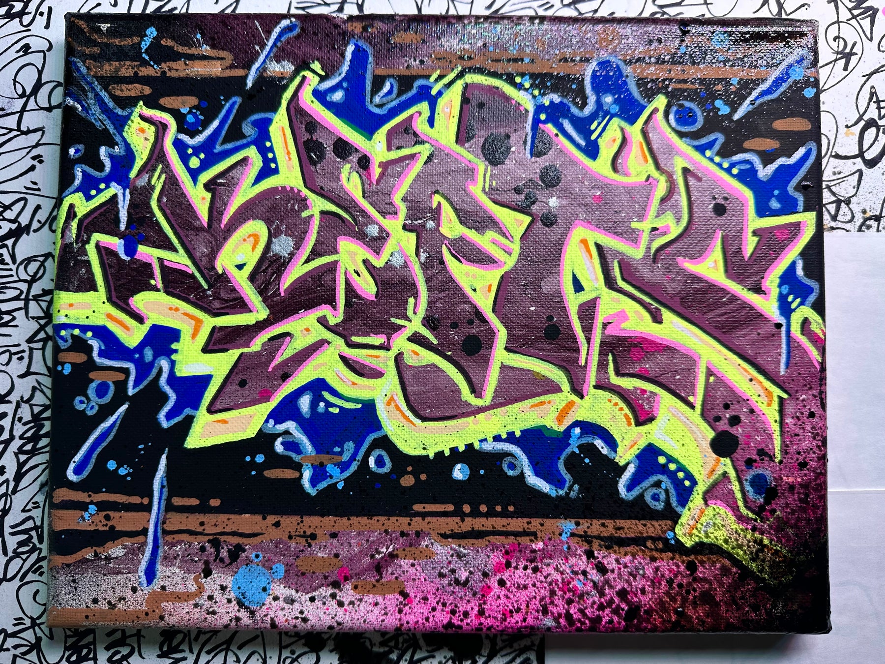 Limoncello 8x10 Original Graffiti Canvas by Kepts