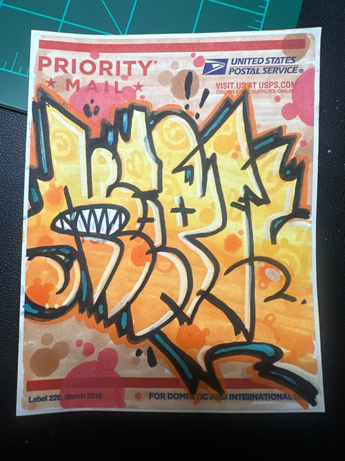 Kepts graffiti sticker Going postal #35