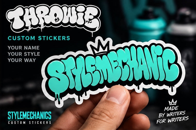 Custom Throwie Sticker 4x6 | StyleMechanics
