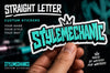 Custom Straight Letter Sticker 4x6 | StyleMechanics