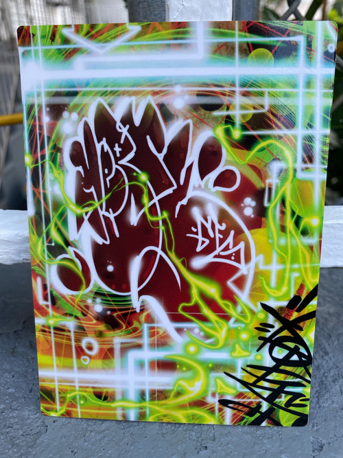 Electric floater graffiti vinyl sticker