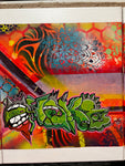 Altered minds graffiti canvas