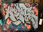 Quick session 2 8x10 graffiti canvas