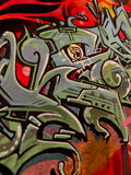 Altered minds graffiti canvas