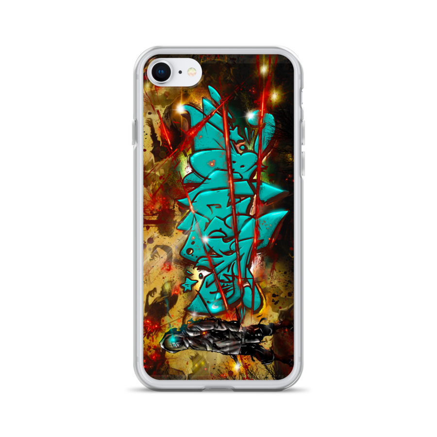 Diced  graffiti iPhone Case