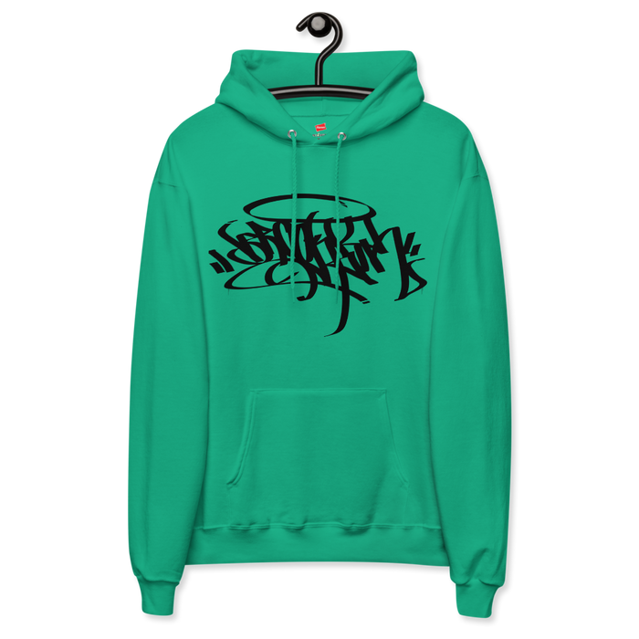 Black print Brooklyn  fleece hoodie