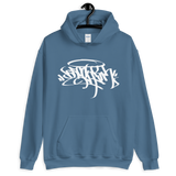 White print Brooklyn Unisex Hoodie