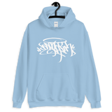 White print Brooklyn Unisex Hoodie